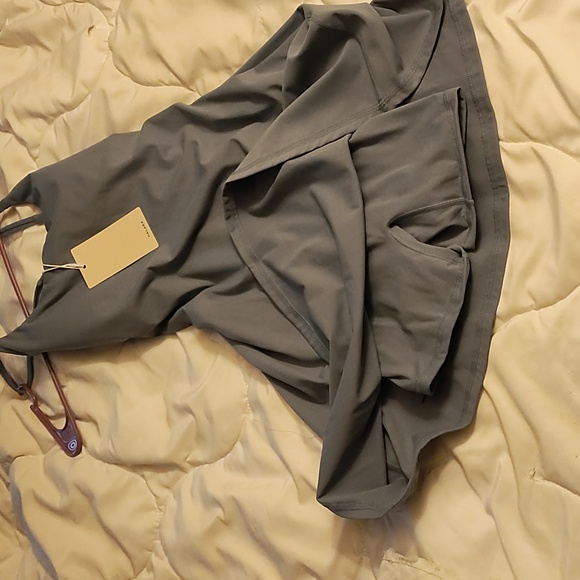 Softlyzero™ Plush Backless Active Dress-UPF50+ *1Gray Haze Blue/S - Picture 4 of 4